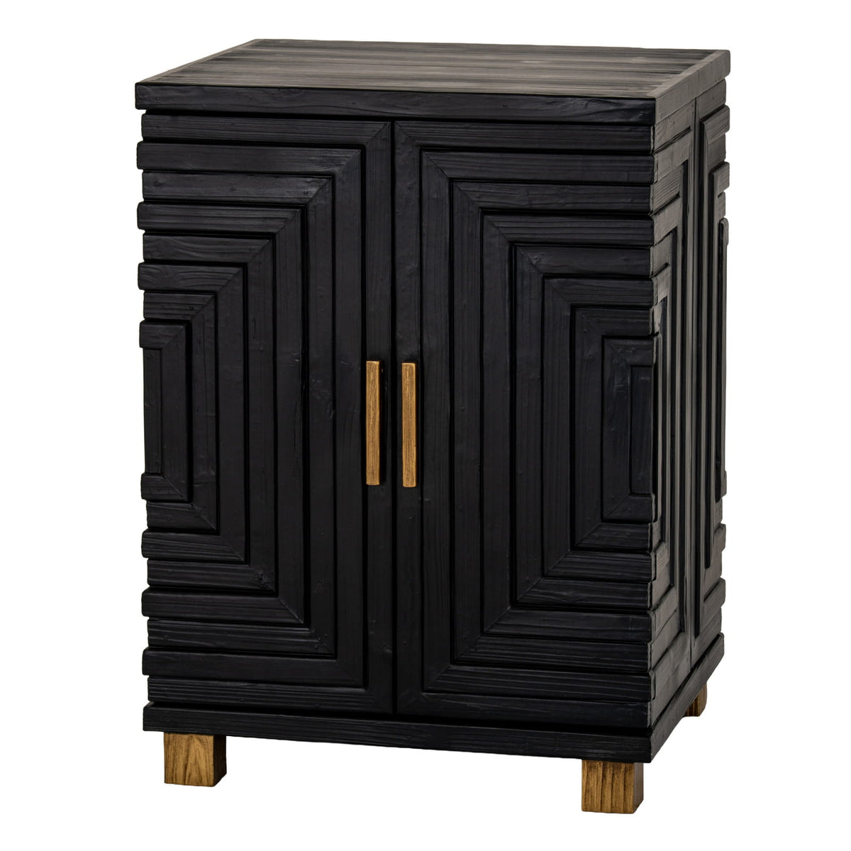 Lennox Black 2 Door Side Cupboard