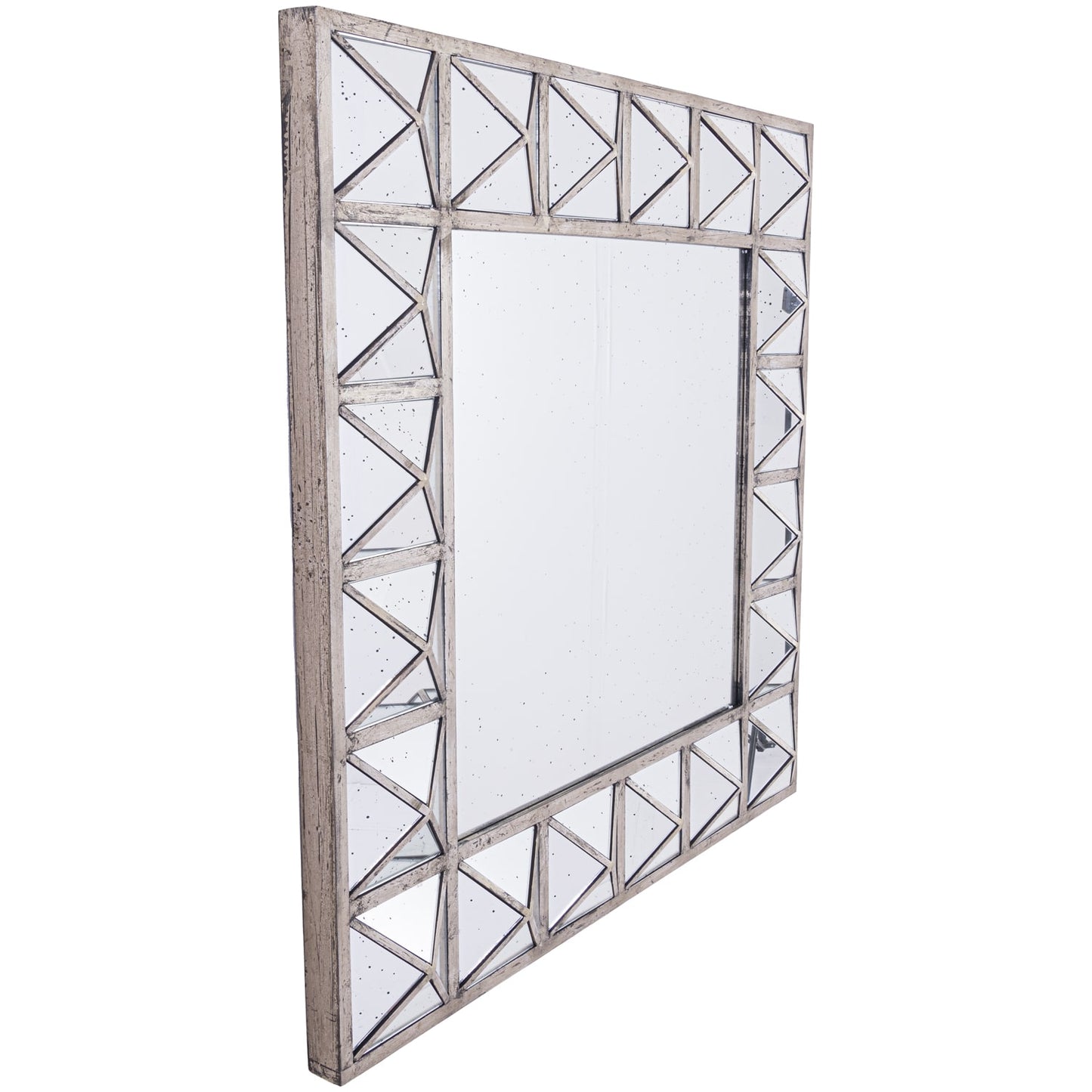 Detailed Triangulated Wall Mirror