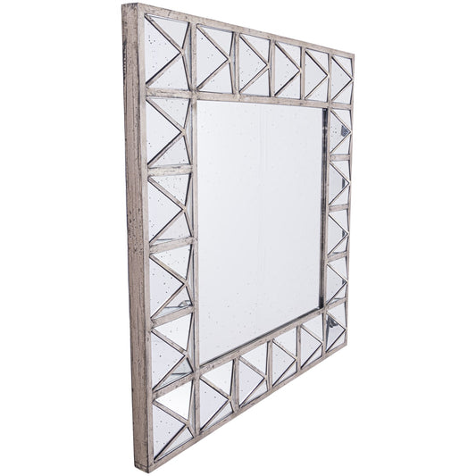 Detailed Triangulated Wall Mirror