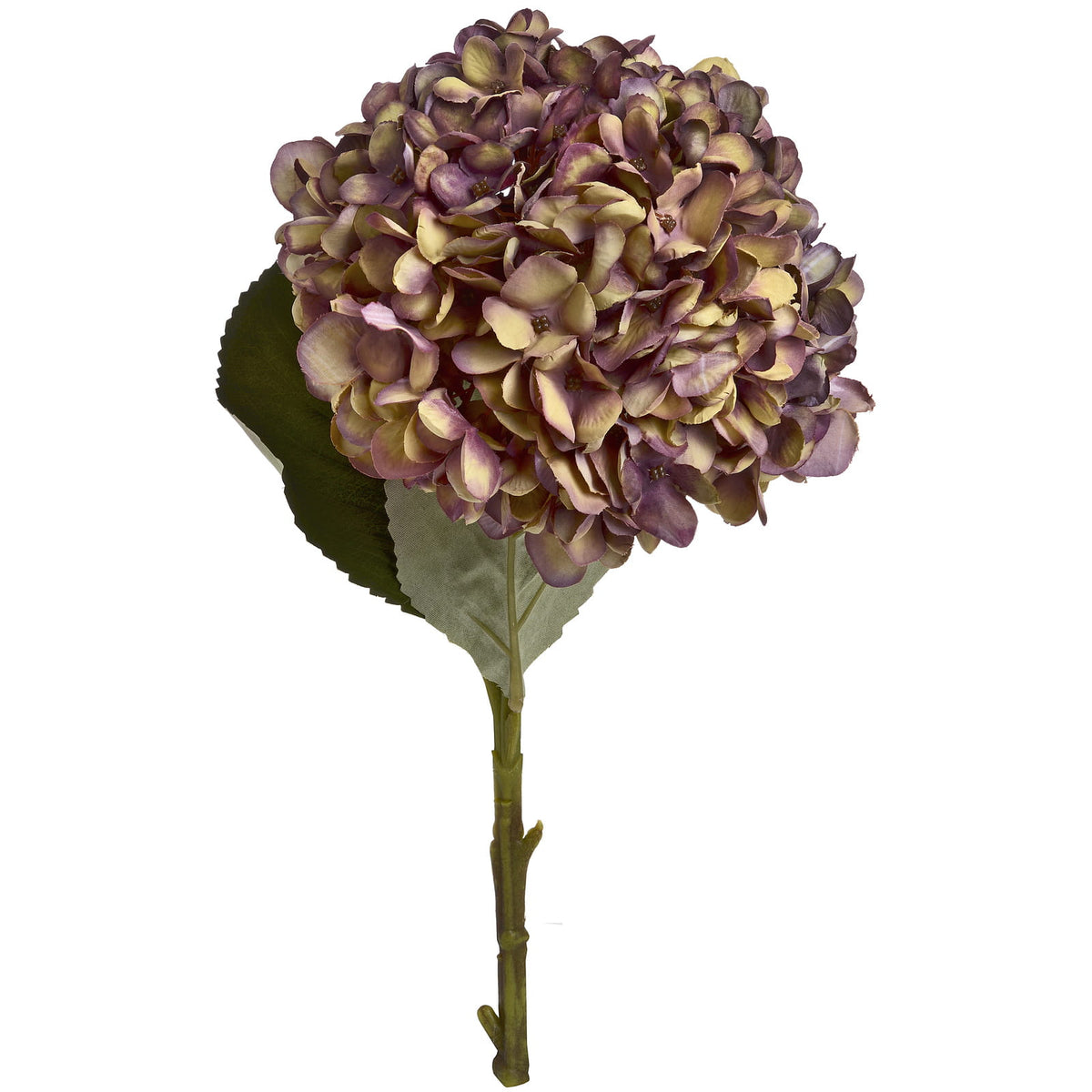 Handcrafted Autumn Burgundy Hydrangea (bunch of 4 stems)