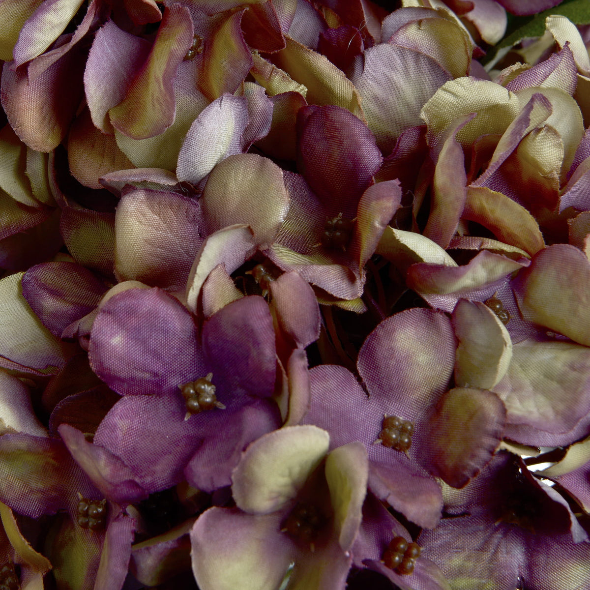 Handcrafted Autumn Burgundy Hydrangea (bunch of 4 stems)