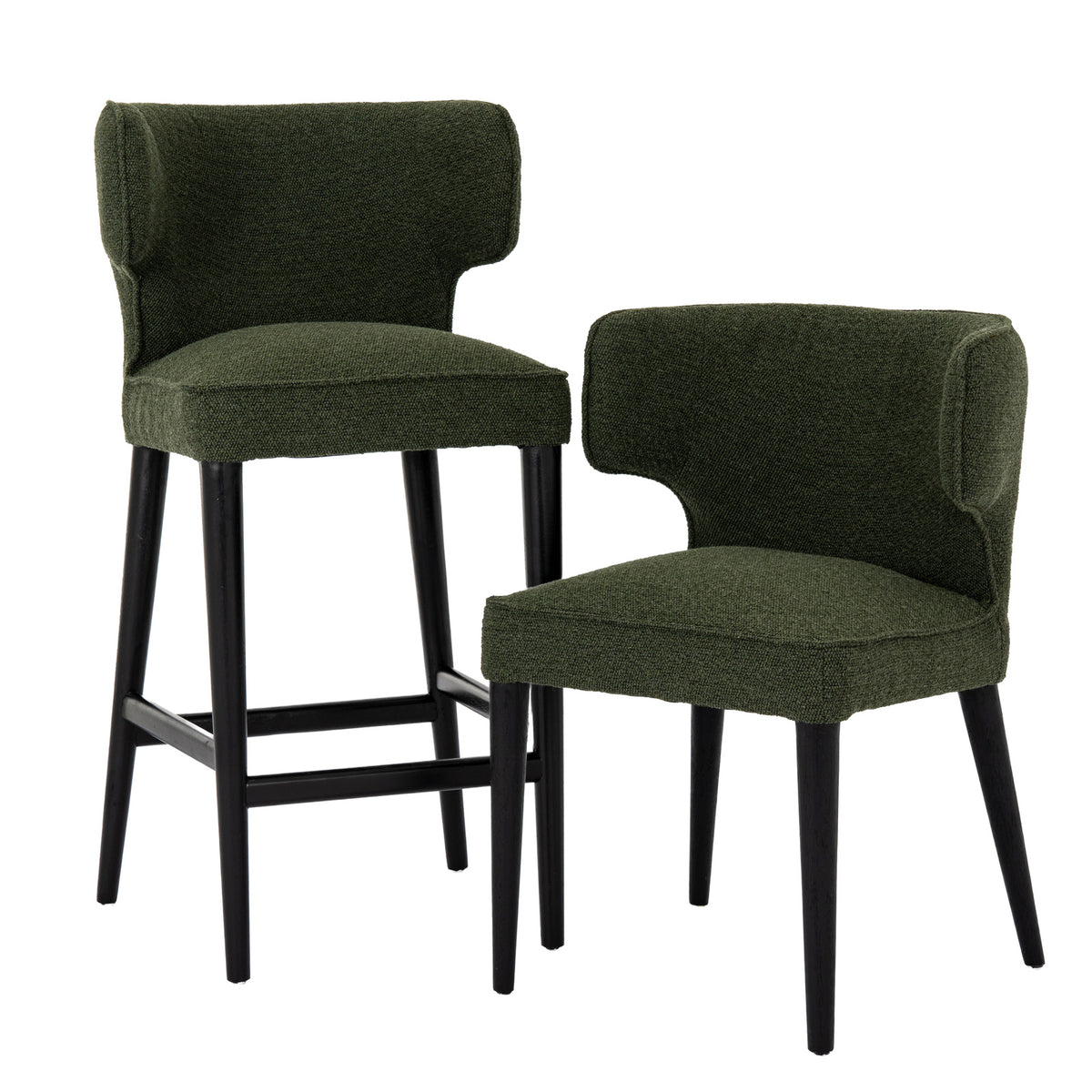 Avia Moss Upholstered  Dining Chair x 4