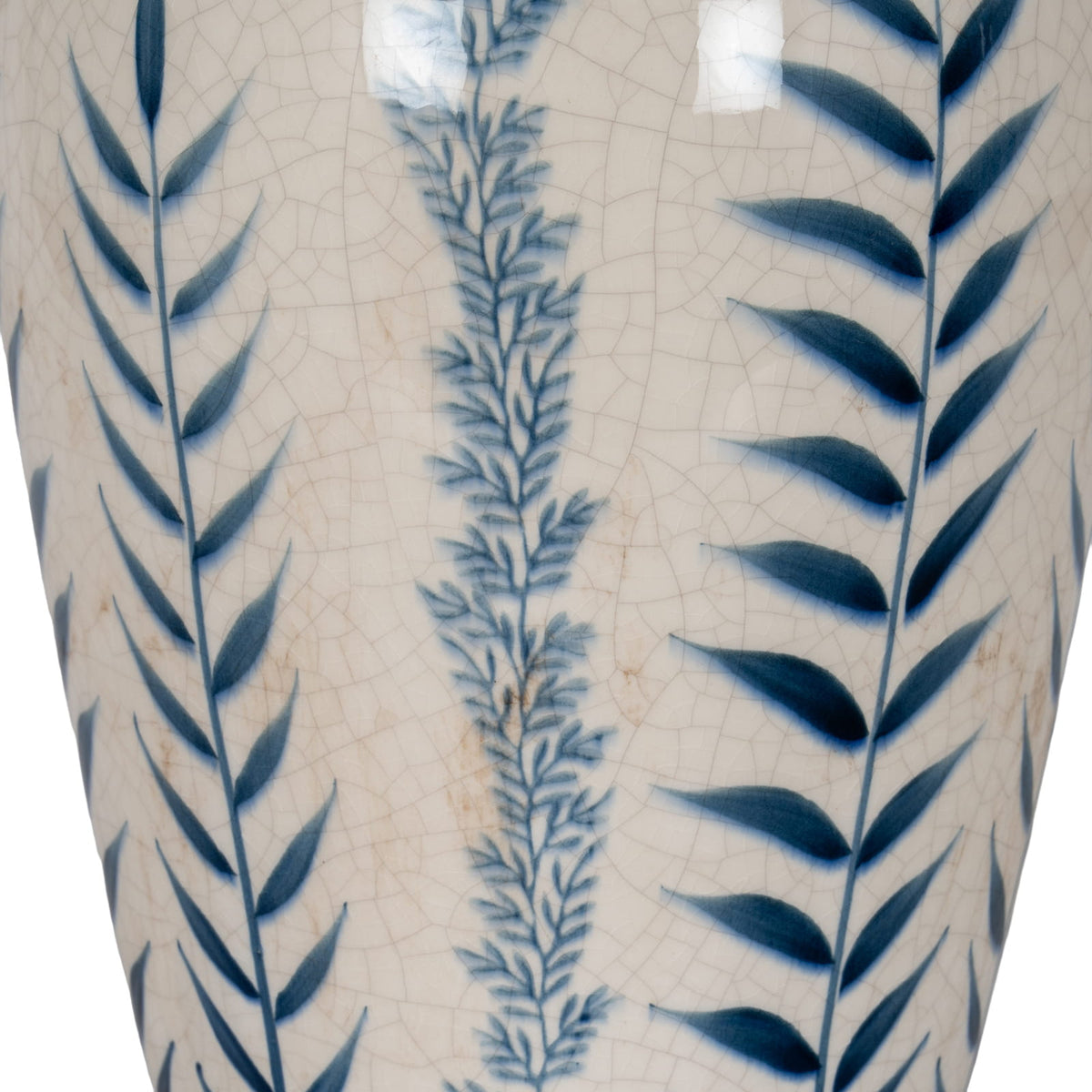 Classic Blue Flora Juniper Vase | Botanical Vase Decor