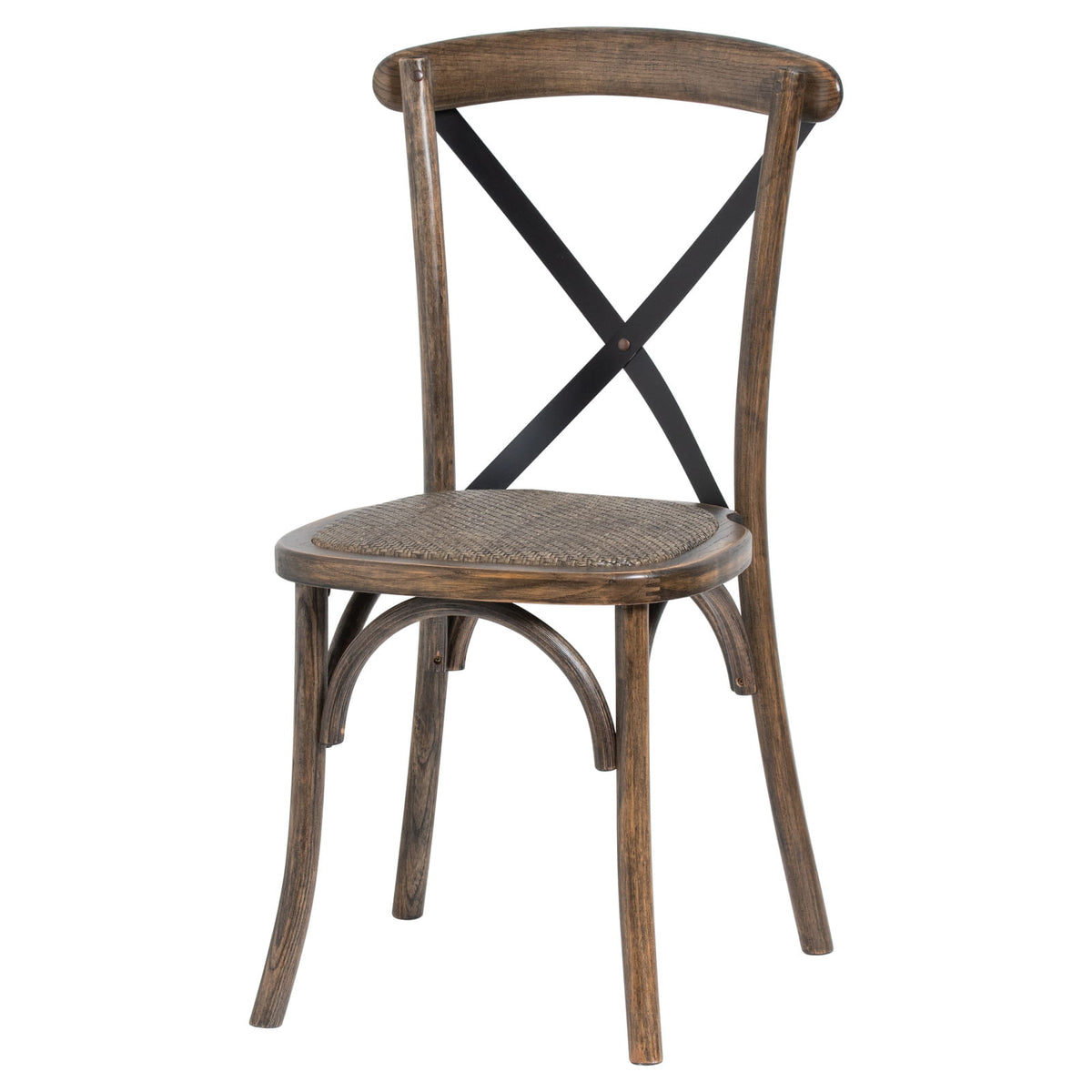 Cross Back Dining Chair | Rustic Farmhouse Dining Chair