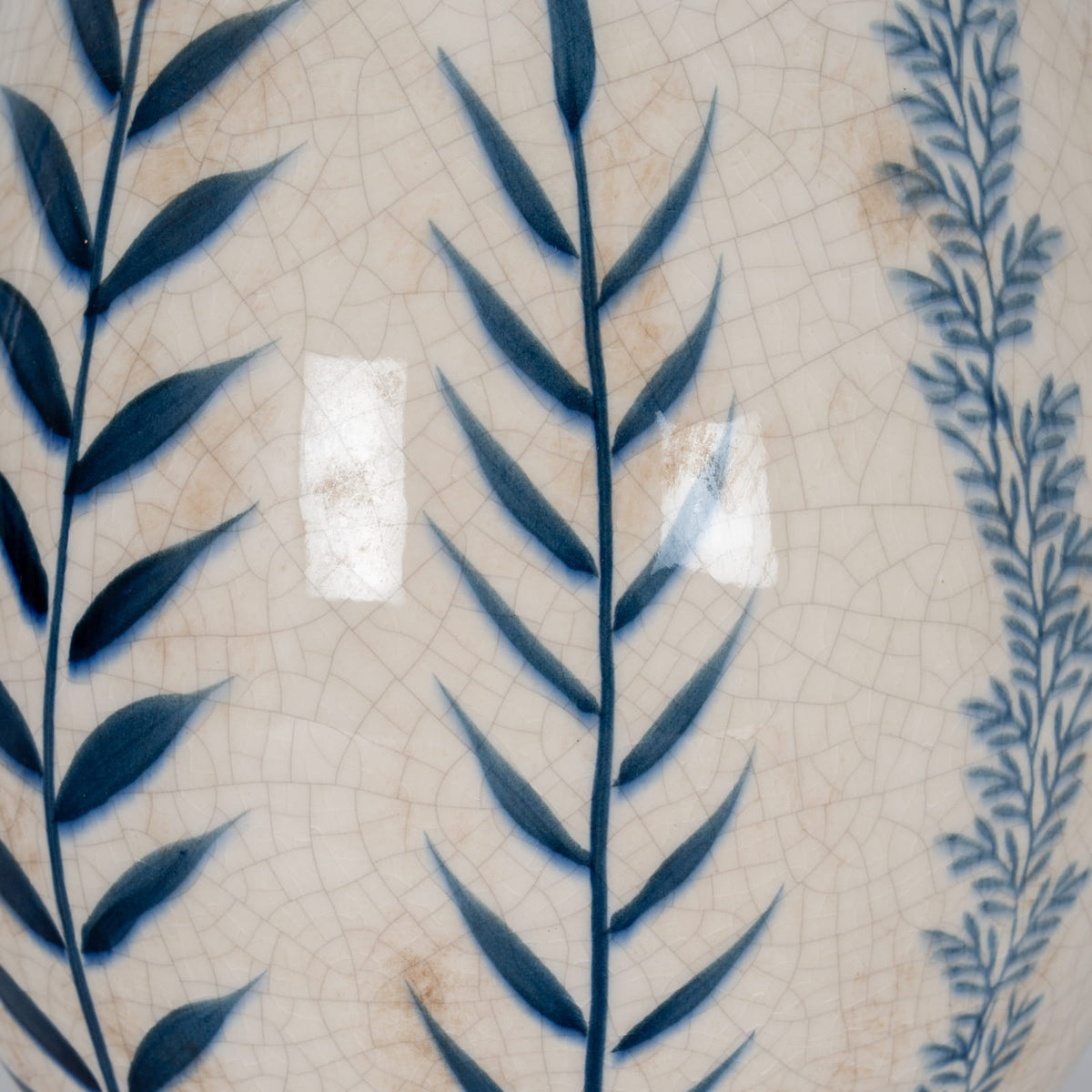 Large Blue Flora Olpe Jug Vase | Statement Vase