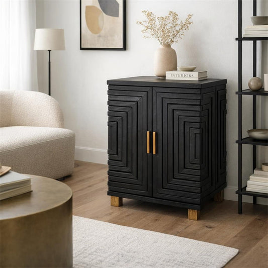 Lennox Black 2 Door Sideboard