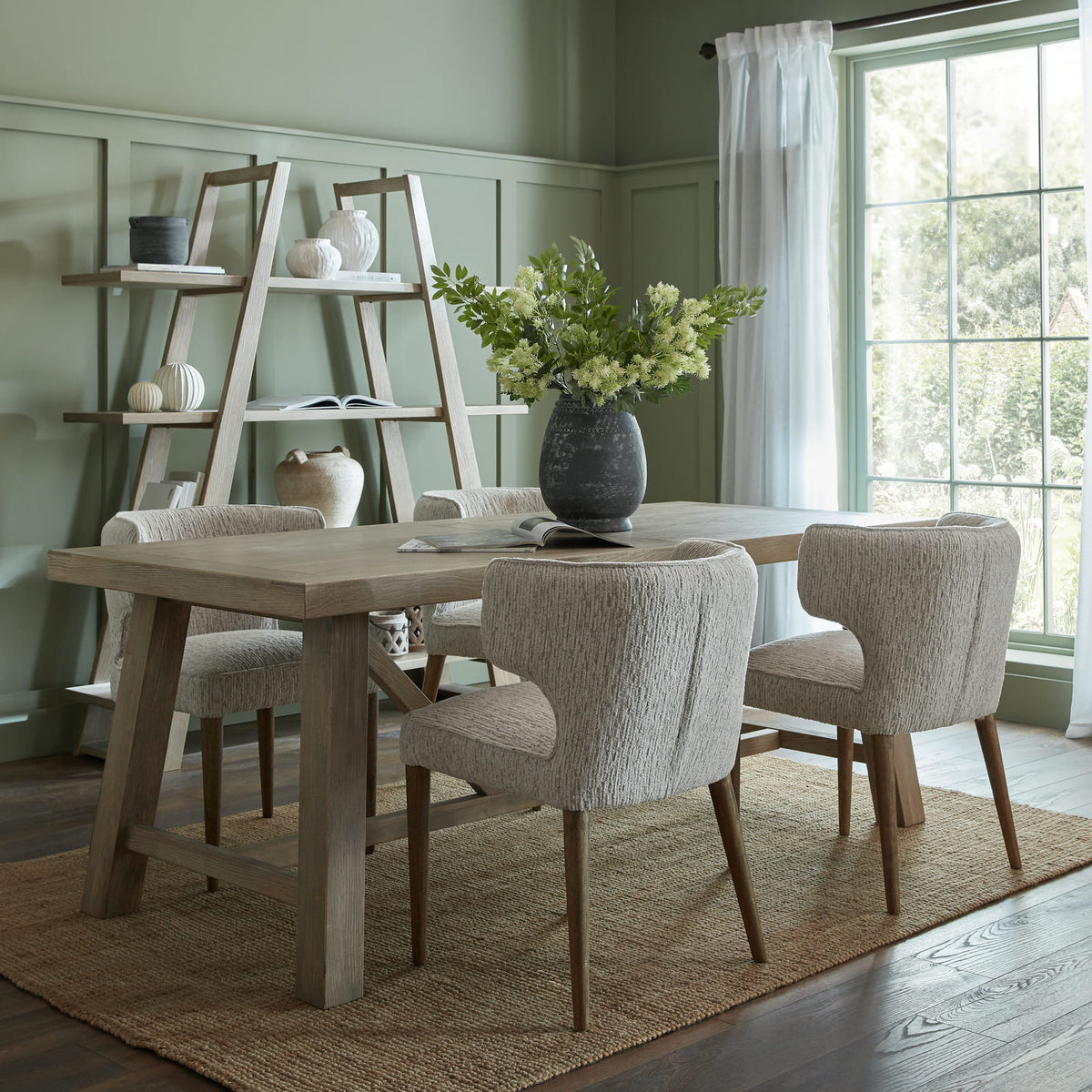 Avia Mist Upholstered Dining Chair x 4