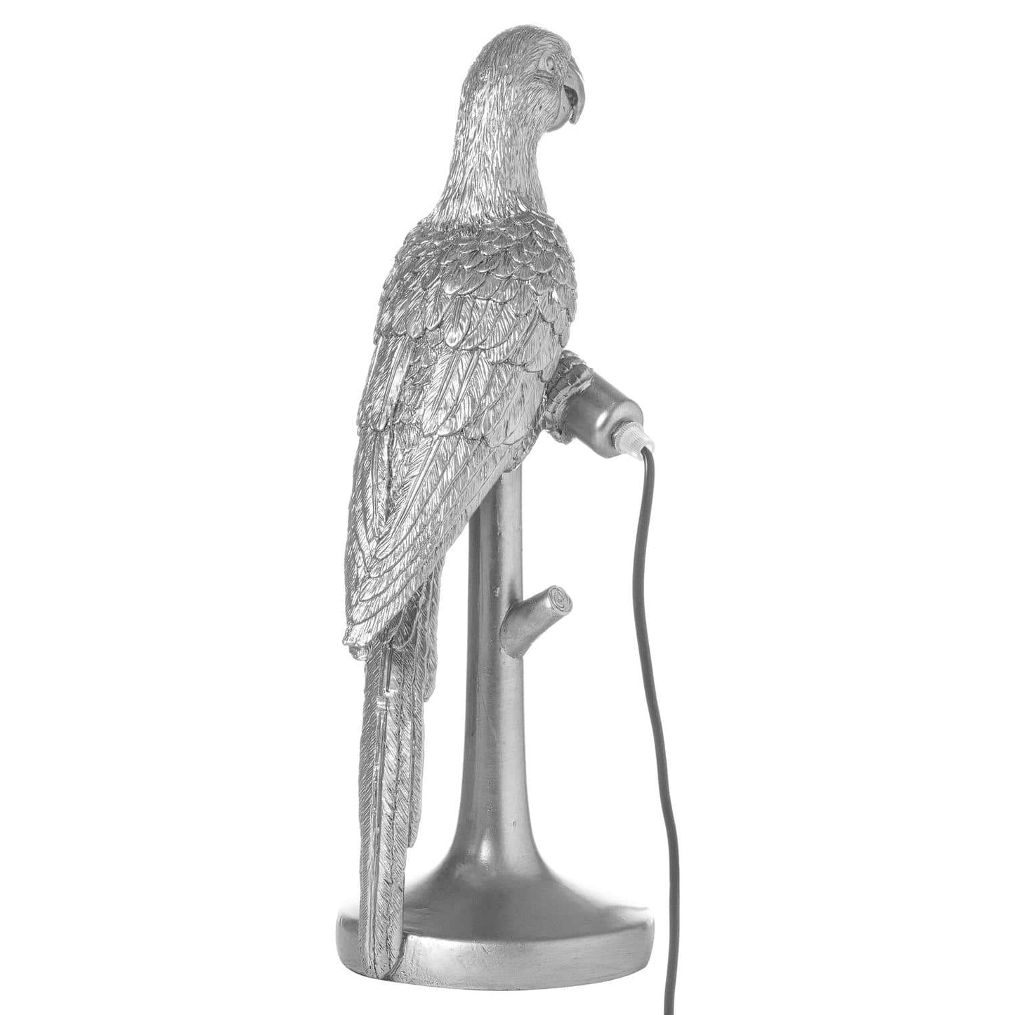 Percy The Parrot Silver Table Lamp