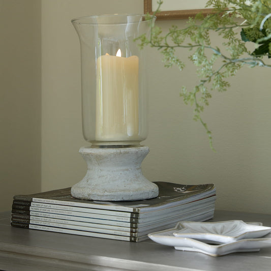 Stone Based Hurricane Lantern